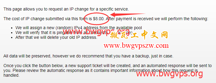 搬瓦工 VPS 被墙后购买新的 IP 价格调整为 2.82 美元