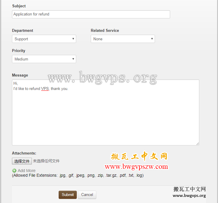 BandwagonHost搬瓦工VPS退款教程